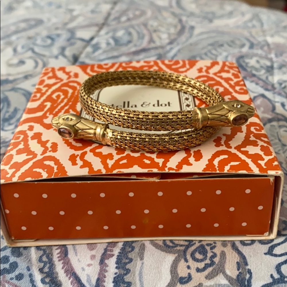 Stella & Dot Snake Wrap around bracelet